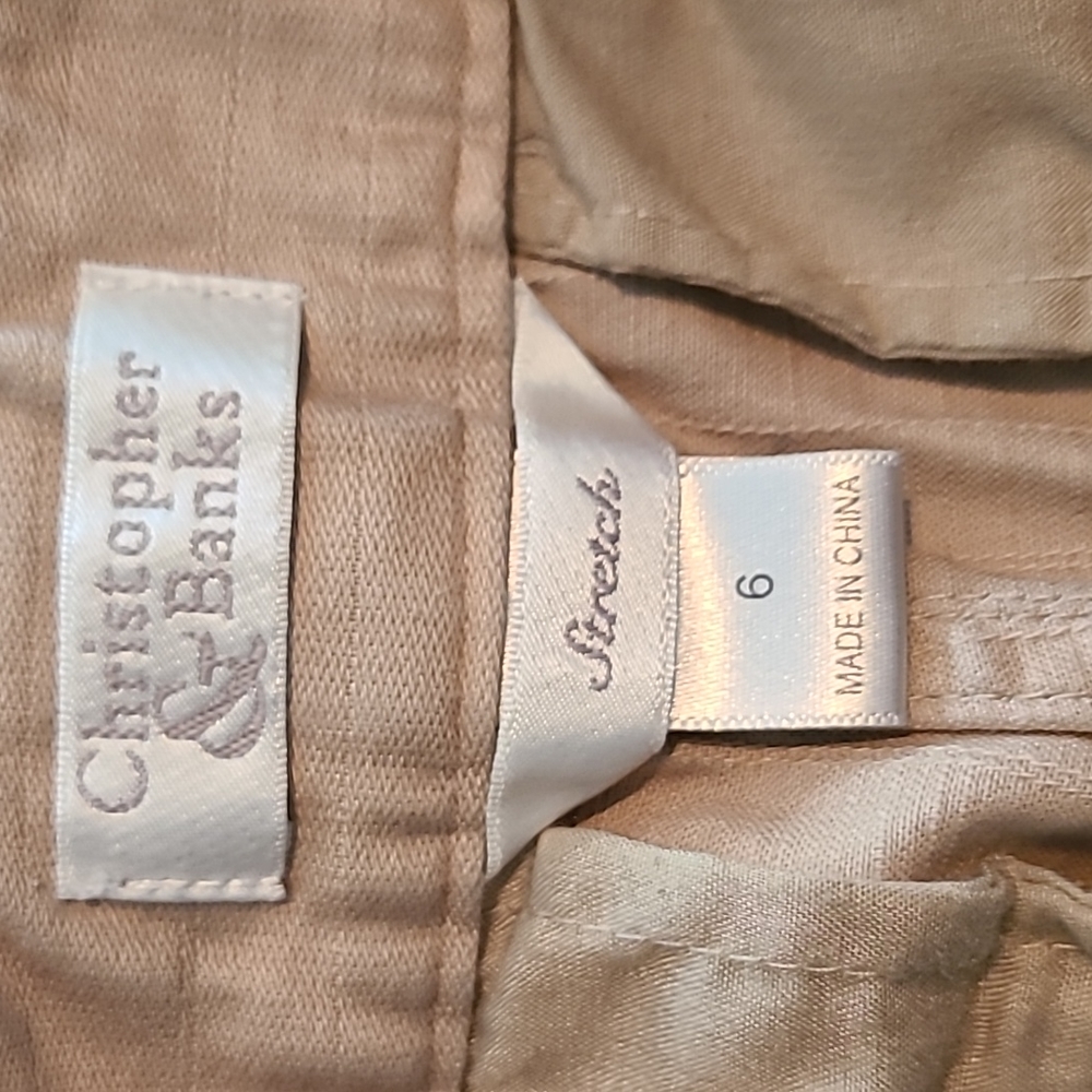 Women's size 6 Christopher & Banks khakis - Picture 4 of 6